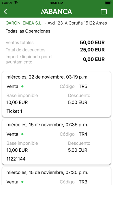 Bonos al Consumo Screenshot