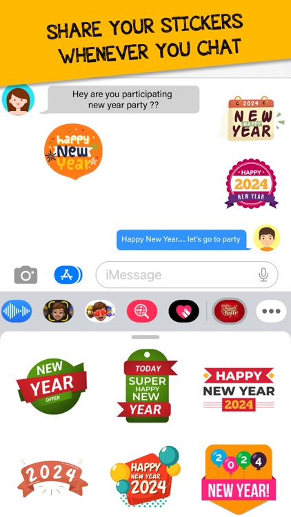 Happy New Year 2024 Stickers screenshot-3