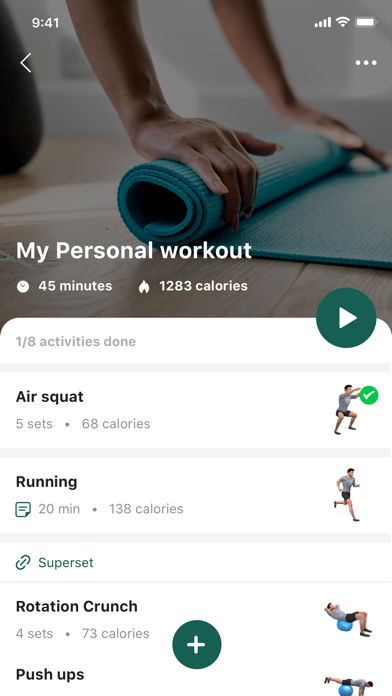 Personal. Sportpraktijk Screenshot