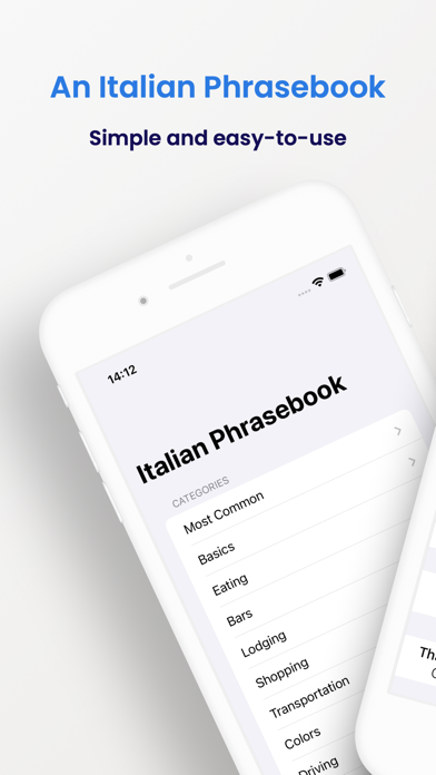 Italian Phrasebook (Travel) Screenshot