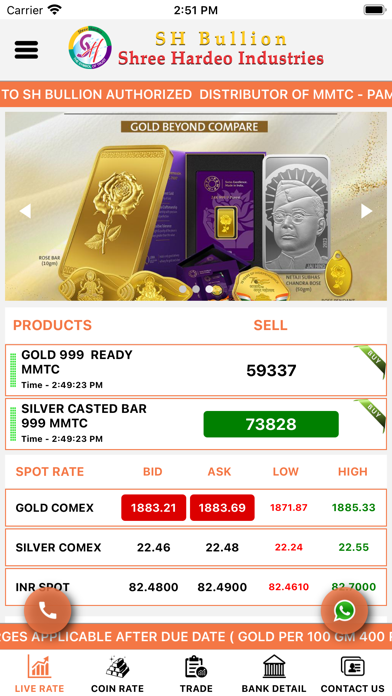 SH Bullion Screenshot