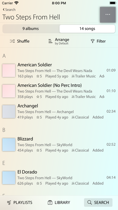 Mode Music Player Screenshot