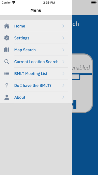 BMLT Search Screenshot