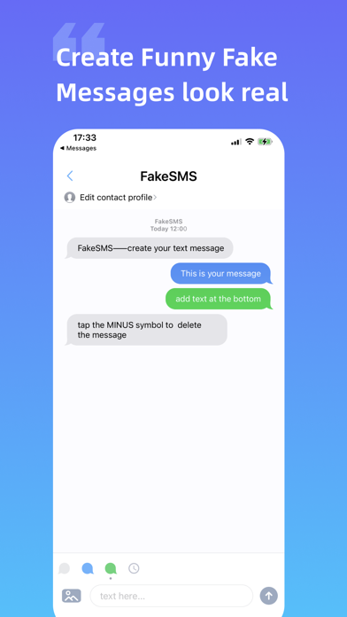 FakeChat - Prank SMS Creator Screenshot