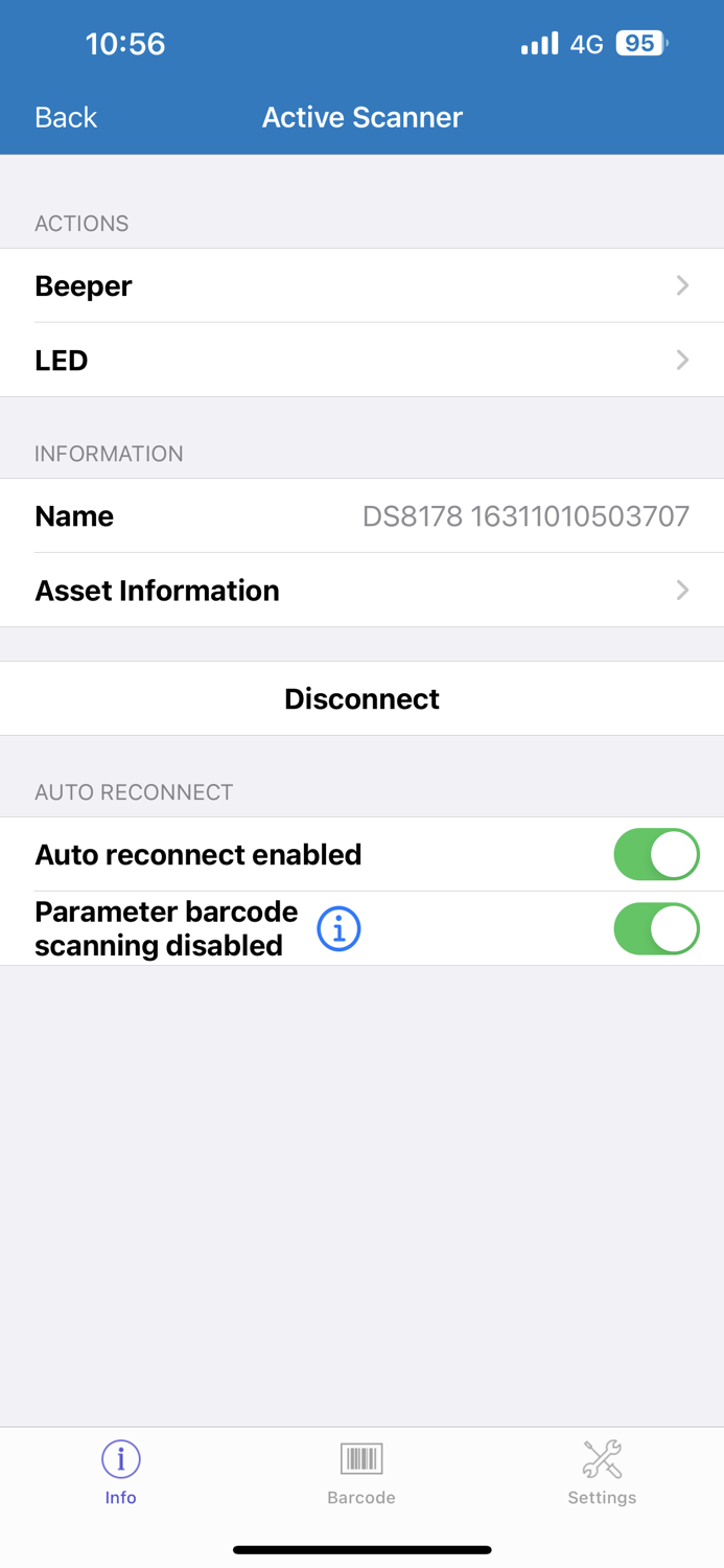 Zebra Scanner Control