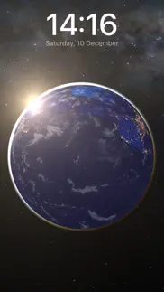 3d earth & moon, sun and stars iphone screenshot 2