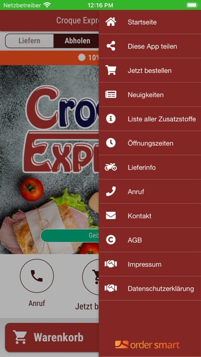 Croque Express Lüneburg Screenshot