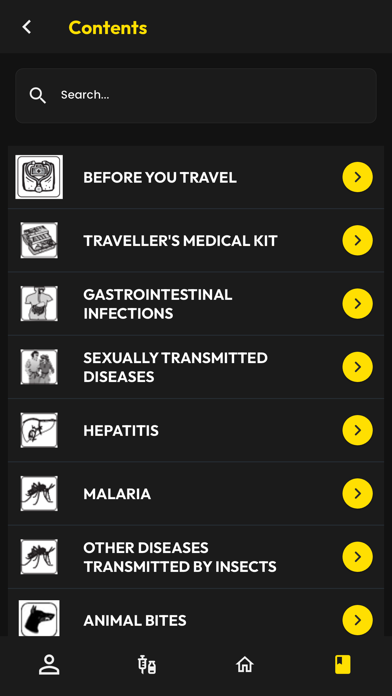The Travel Clinic App Screenshot