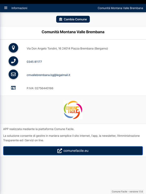 Screenshot #6 pour Valle Brembana - Comune Facile