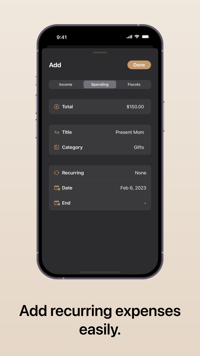 2Spend Expense tracker
