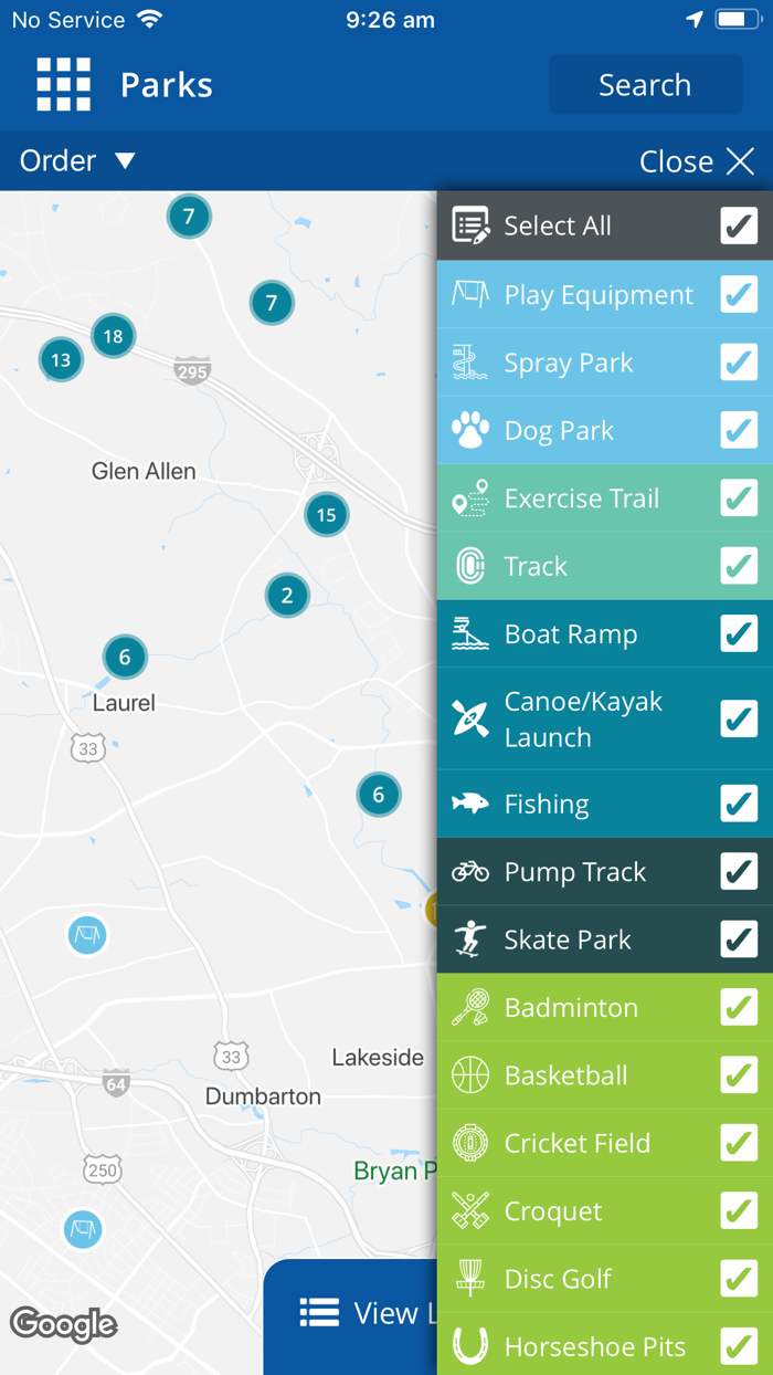 Henrico County Rec and Parks