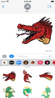 monster dragon stickers iphone screenshot 1