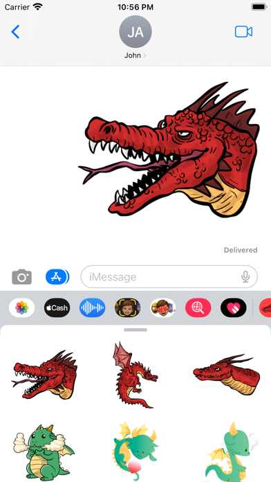 Monster Dragon Stickers Screenshot