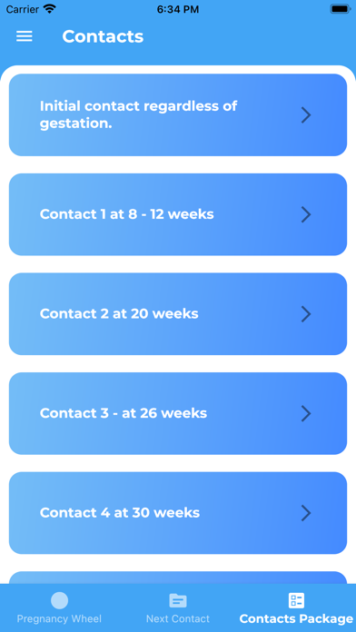 Pregnancy Wheel Rwanda version Screenshot