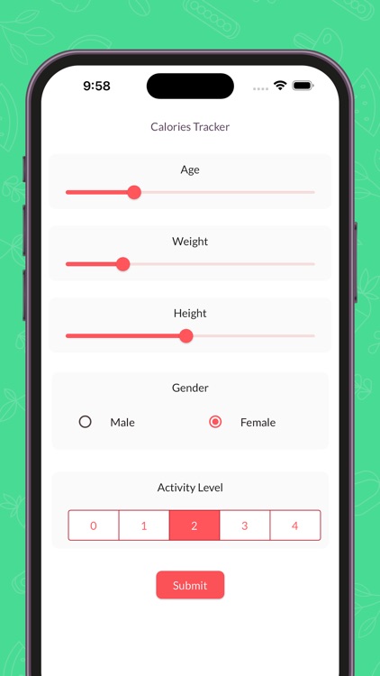 Calorie Tracker: food counter