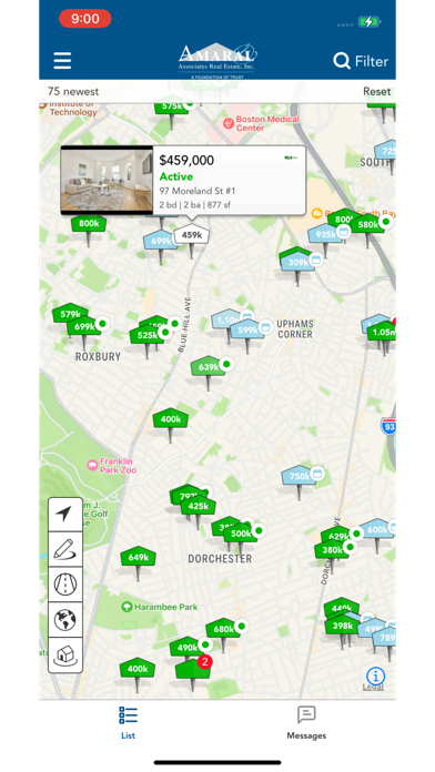 Amaral Advantage Home Search Screenshot