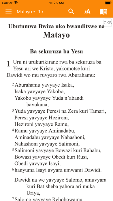 Kirundi Bible Screenshot
