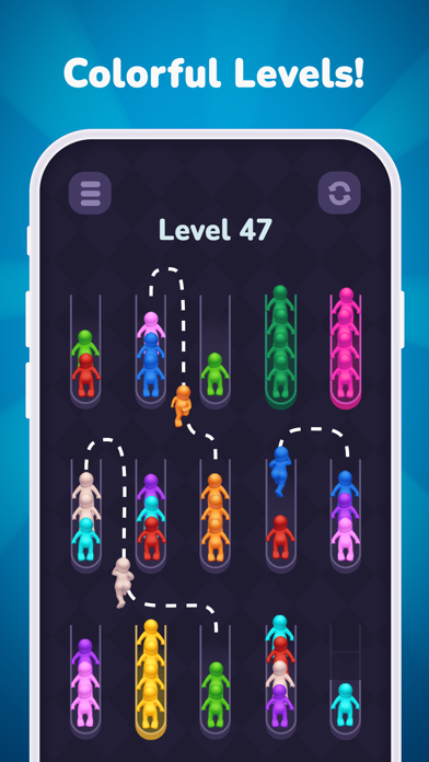 Crowd Sort - Color Puzzle Game Screenshot