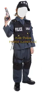 Kids Police Photo Montage screenshot #1 for iPhone