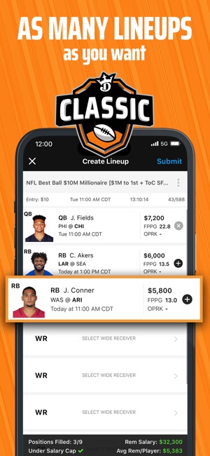 DraftKings Fantasy Sports on the App Store