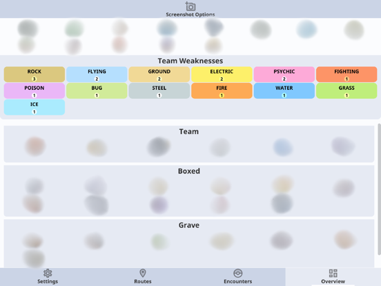 Nuzlocke Chart iPad screenshot 5 - Productivity app