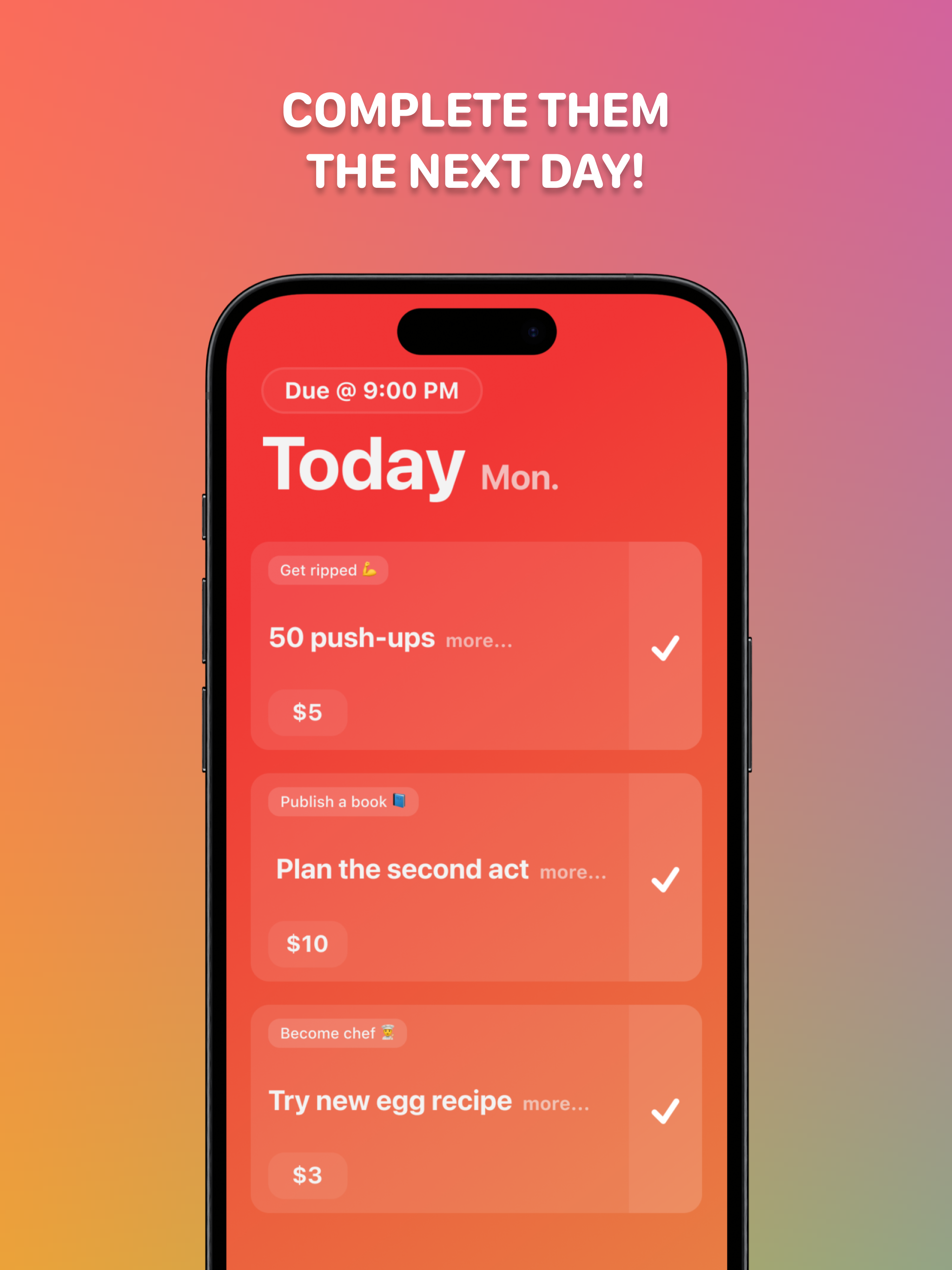 Pledge - Bet On Yourself screenshot 9