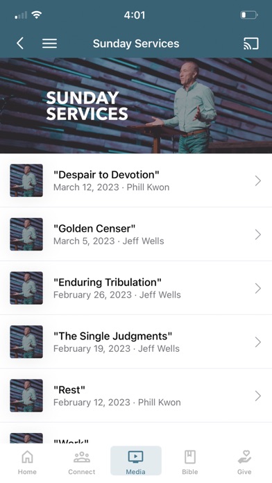 WoodsEdge Community Church Screenshot