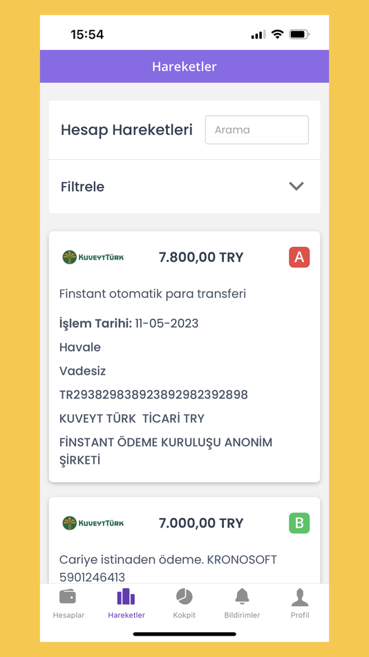 #3. Finstant Banka Hesap Yönetimi (iOS) Podle: KRONOSOFT