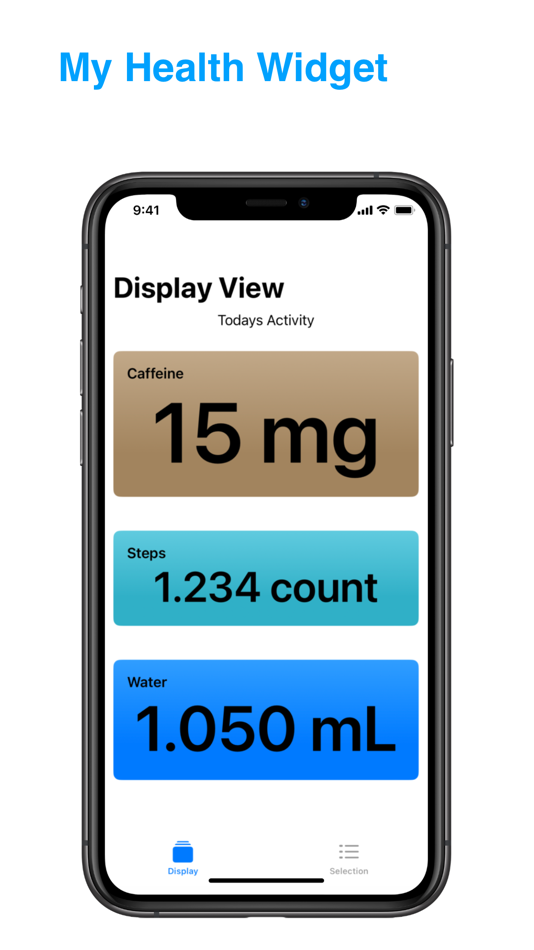 #1. My Health Widget (iOS) Ved: mysteryfiles.nl