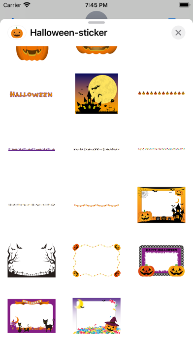 Halloween cute sticker Screenshot