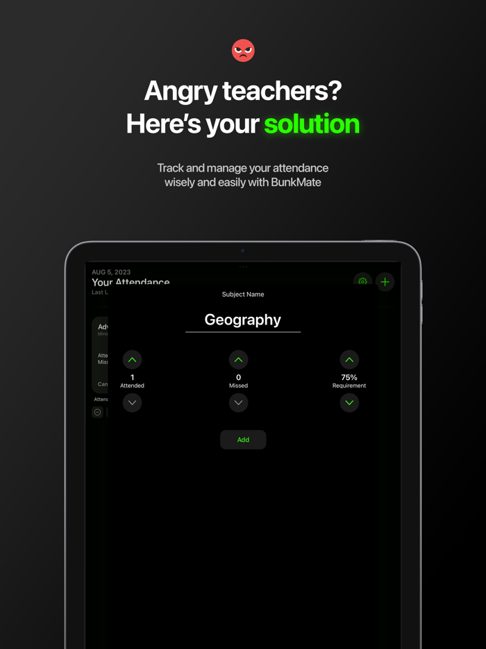 BunkMate - Attendance Tracker