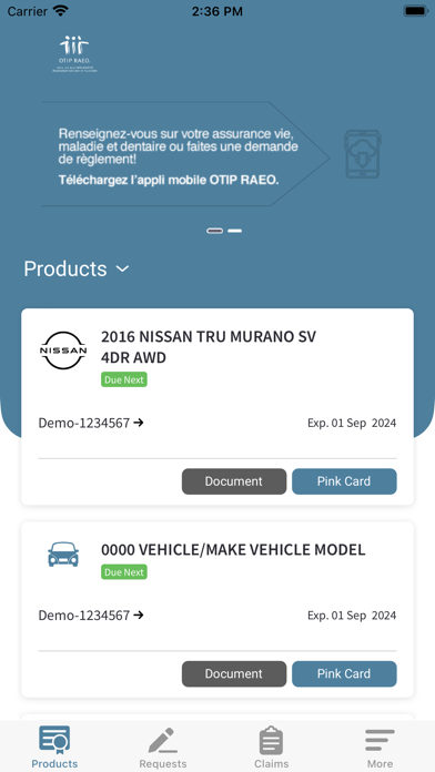 OTIP Home and Auto Insurance Screenshot