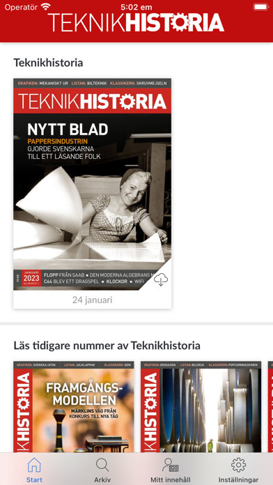 Teknikhistoria Screenshot