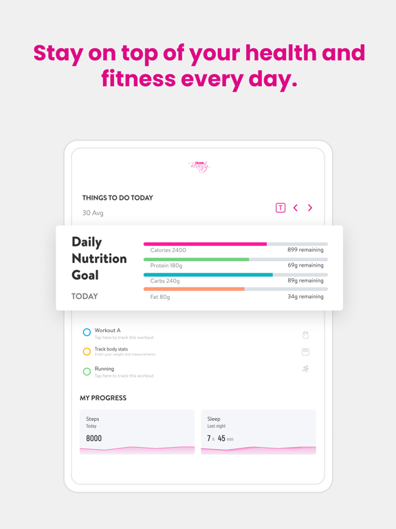 Team Beauty iPad screenshot 6 - Health & Fitness app