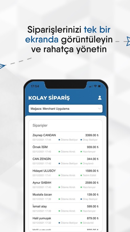 Kolay Sipariş Mağaza Yönetim