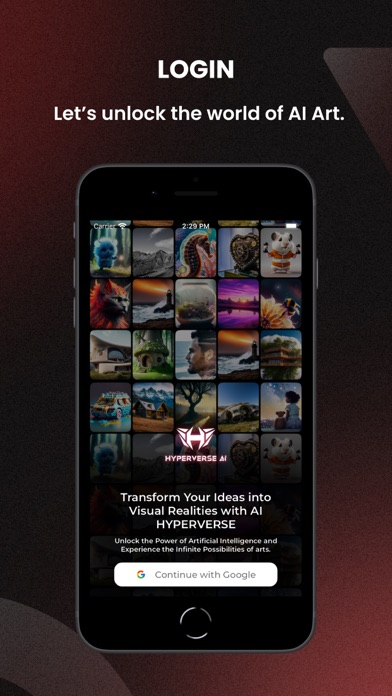 AI art generator - Hyperverse Screenshot