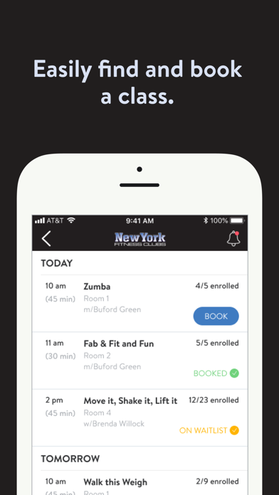 NY Fitness Clubs Screenshot