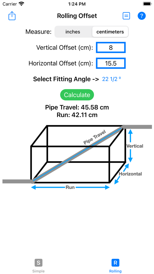 #3. Pipe Offset Assistant (iOS) 由: H3 Apps, LLC