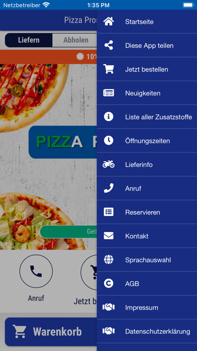 Pronto Pizza Gmund Screenshot