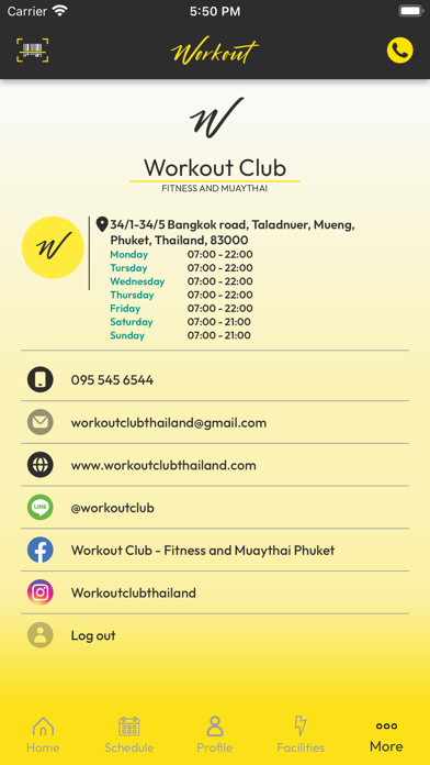 Workout Club Thailand Screenshot