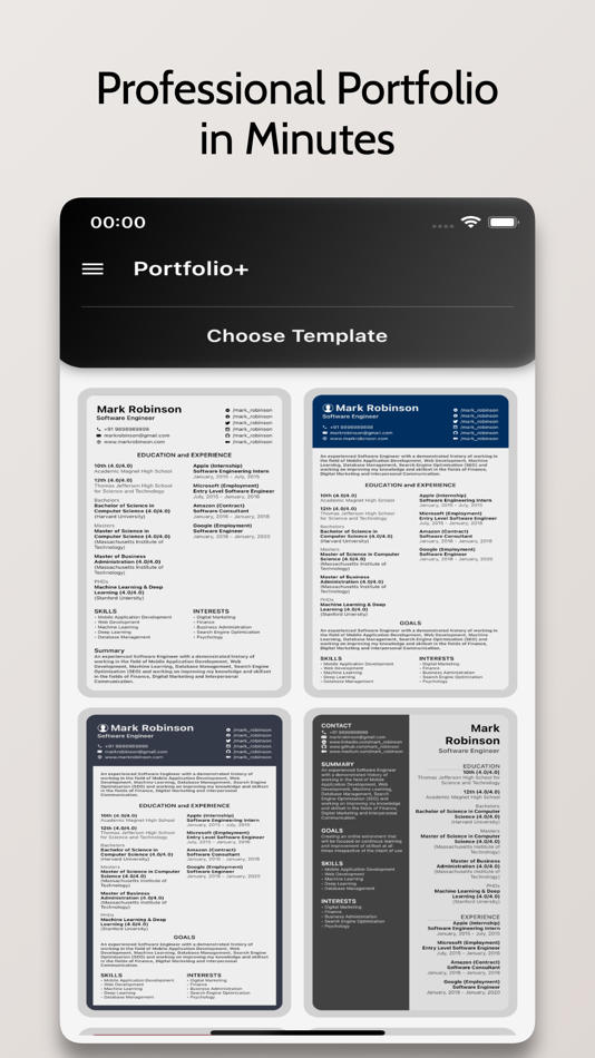#1. Resume+ - CV Generator (iOS) 由: OnePercent