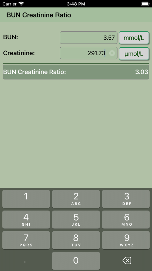 #7. BUN Creatinine Ratio Calculato (iOS) 由: Krzysztof Gwiazda