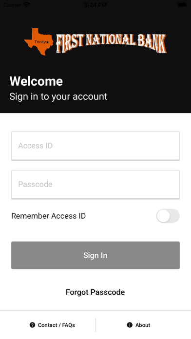 First National Bank - Trinity Screenshot