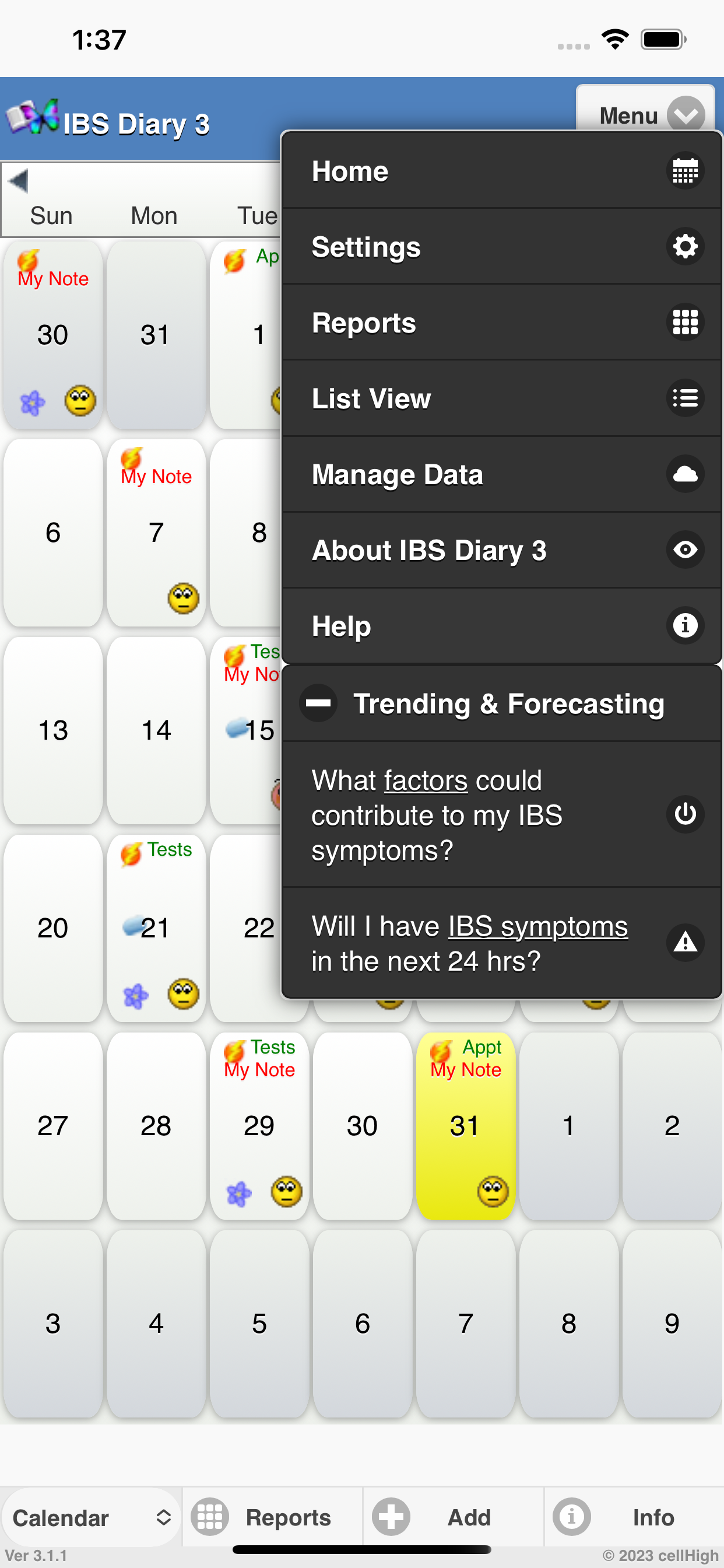 IBS Diary 3