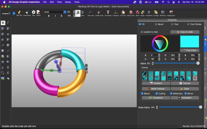 3D Design Graphic Inspiration Screenshot
