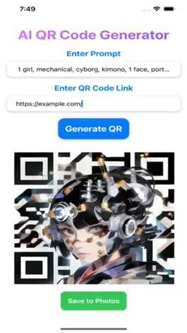 Game screenshot AI Art QR Code Generator apk