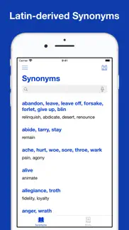 latin-derived synonyms iphone screenshot 1