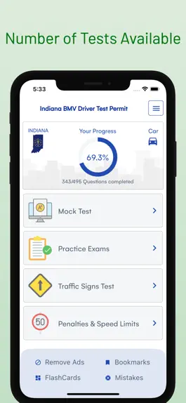 Game screenshot Indiana BMV Driver Permit Test hack