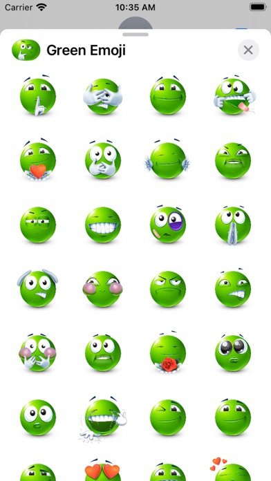 Green Emoji Screenshot