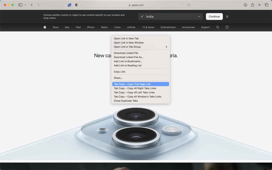 #2. Tab Copy - LinkTab Copier (macOS) Av: Harshad Jadav
